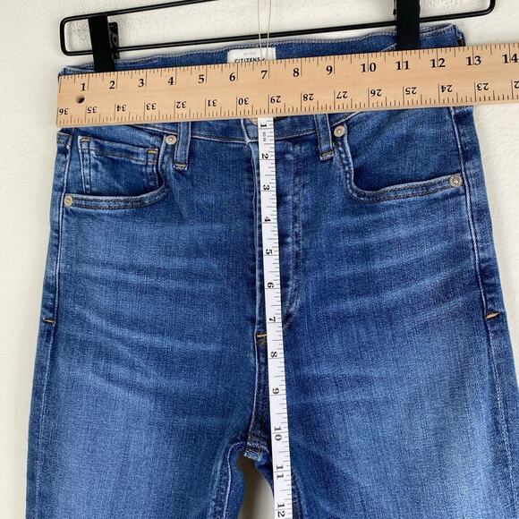 Citizens of Humanity Isola Jeans Size 26 Lawless Blue Crop Flare Stretch Denim - Picture 14 of 15